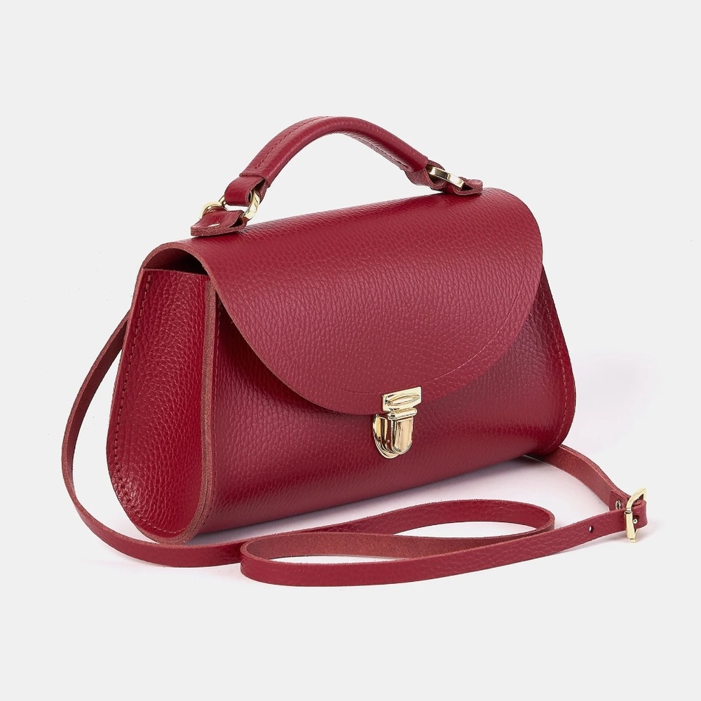 Cambridge Satchel Co | The Mini Poppy | Red handbag / Crossbody bag